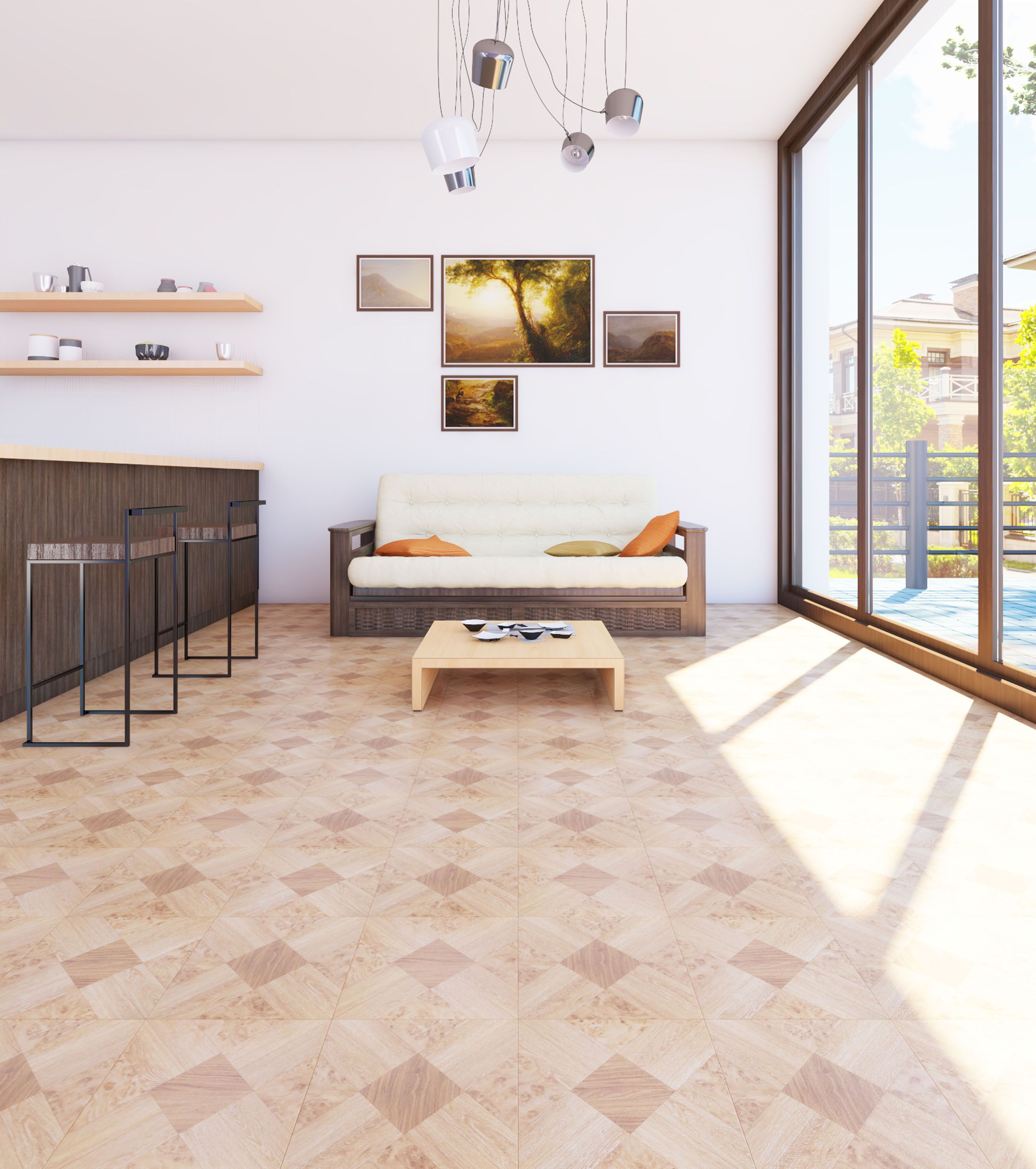 Визуализация для каталога напольных покрытий «Казламинат»